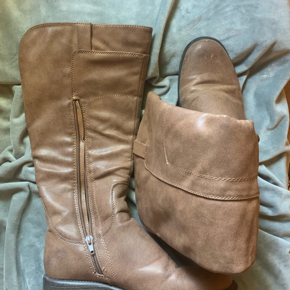 Tan boots